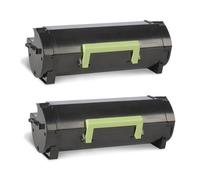 Compatible Lexmark MX710de Printer Toner Cartridges (2 Pack) -62D2X00 Multipack