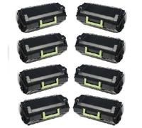 Compatible Lexmark MX810dfe Printer Toner Cartridges (8 Pack) -62D0XA0 Multipack