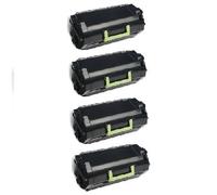 Compatible Lexmark MX810dme Printer Toner Cartridges (4 Pack) -62D0XA0 Multipack