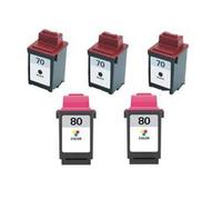 Compatible Lexmark Optra 45 Printer Ink Cartridges (5 Pack) -12A1970 Multipack