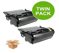 Compatible Lexmark T522 Printer Toner Cartridges (2 Pack) -12A6835 Multipack