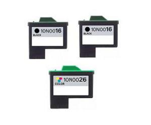 Compatible Lexmark X1100 Printer Ink Cartridges (3 Pack) -10N0016 Multipack