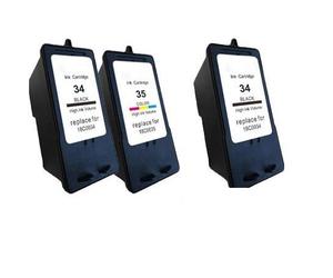 Compatible Lexmark X5340 Printer Ink Cartridges (3 Pack) -18C0034 Multipack