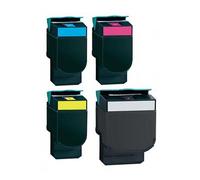 Compatible Lexmark X546DTN Printer Toner Cartridges (4 Pack) -C544X1KG Multipack