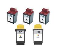 Compatible Lexmark X70 Printer Ink Cartridges (5 Pack) -12A1970 Multipack
