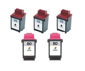 Compatible Lexmark Z31 Printer Ink Cartridges (5 Pack) -12A1970 Multipack