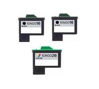 Compatible Lexmark Z607 Printer Ink Cartridges (3 Pack) -10N0016 Multipack
