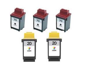 Compatible Lexmark Z82 Printer Ink Cartridges (5 Pack) -12A1970 Multipack