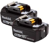 Compatible Makita BL1850B 18V 5.0Ah Battery Twin Pack for Makita DHP481Z, DHP458Z, DRT50ZJ, DSP600ZJ, DGA454Z, DJR187Z Single