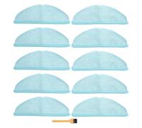 Compatible Mop Cloth Pads for For Conga 8090 For Ultra and 9090 AI Robot Vacuum Cleaners with Microfiber Cloths and Cleaning Brush for Floor Protection (10 PACK)