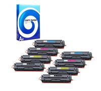 Compatible Multipack HP 201X 2 Full Sets Laser Toner Cartridges + Free Paper