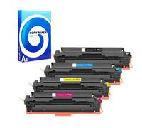 Compatible Multipack HP 207X 1 Full Set Laser Toner Cartridges + Free Paper