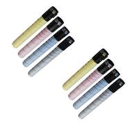 Compatible Konica Minolta Bizhub C224 Printer Toner Cartridges (8 Pack) -TN321K, A33K150 Multipack