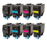 Compatible Multipack Konica Minolta TNP-48K/C/M/Y 2 Full Sets Laser Toner Cartridges