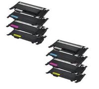 Compatible Samsung CLX-3185 Printer Toner Cartridges (8 Pack) -CLT-K4072S Multipack