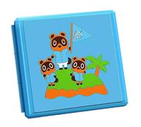 Compatible Nintendo Switch Games Case Storage Animal Crossing Nook Family Design Holds 12 Switch Game Cards & 12 Micro SD Cards