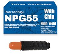 Compatible NPG55 Toner Cartridges with chip High Yield High Capacity Work for Canon ImageRunner 1730 1730i 1740 1740i 1750 1750i ADV 400 500 400if 500if Printers,NPG55-1PC
