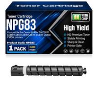 Compatible NPG83 Toner Cartridges with chip High Yield High Capacity Work for Canon iR-ADV DX C5870 C5860 C5850 C5840 C5840i C5870i C5860i C5850i