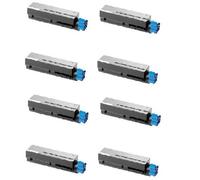 Compatible OKI B431D Printer Toner Cartridges (8 Pack) -44574902 Multipack