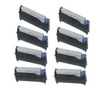 Compatible OKI C3400n Printer Toner Cartridges (8 Pack) -43460208 Multipack
