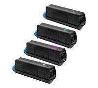 Compatible OKI C5750DN Printer Toner Cartridges (4 Pack) -43865708 Multipack