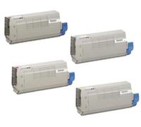 Compatible OKI C710n Printer Toner Cartridges (4 Pack) -44318608 Multipack