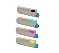 Compatible OKI ES2632 Printer Toner Cartridges (4 Pack) -43865732 Multipack