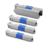 Compatible OKI ES3452 Printer Toner Cartridges (4 Pack) -44973512 Multipack