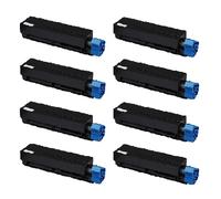 Compatible OKI MB451w Printer Toner Cartridges (8 Pack) -44992402 Multipack
