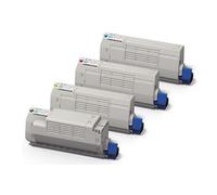 Compatible OKI MC760 Printer Toner Cartridges (4 Pack) -45396304 Multipack