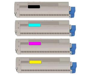 Compatible OKI MC853dnw Printer Toner Cartridges (4 Pack) -45862840 Multipack