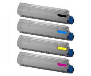Compatible OKI MC860cdtn Printer Toner Cartridges (4 Pack) -44059212 Multipack