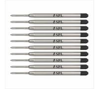 Compatible Parker Ballpoint Pen Refill 0.95mm Point - Black Ink Refill I Pack of 2,4,5,6,8,10,12,16,25,50,100 (Black, 0.95mm, 12, Pen_Refill_0.95mm)