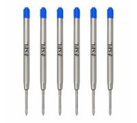 Compatible Parker Ballpoint Pen Refill 0.95mm Point - Blue Ink Refill I Pack of 2,4,5,6,8,10,12,16,25,50,100 (Blue Refill, Pen_Refills_0.95mm, 6, 0.95mm)