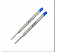 Compatible Parker Ballpoint Pen Refill 0.95mm Point - Blue Ink Refill I Pack of 2,4,5,6,8,10,12,16,25,50,100 (Blue Refill, Pen_Refills_0.95mm, 2, 0.95mm)
