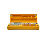 Compatible Pen Case with Monjaro, Mounjaro® & Wegovy® 0.25mg / 0.5mg Weight Loss GLP-1 Pens - Hard Plastic Storage Box for Travel, Fridge or Home - Holds Pen, Needle Tips & Swabs - Yellow