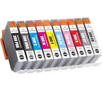 Compatible PFI-300 PFI300 Pigment Ink Cartridges for PFI-300MBK PFI-300PBK PFI-300C PFI-300M PFI-300Y PFI-300PM PFI-300PC PFI-300R PFI-300GY PFI-300CO Ink for CAN imagePROGRAF PRO-300 (10PK)