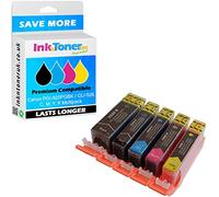 Compatible PGI-525PGBK / CLI-526 C, M, Y, K Multipack Ink Cartridges (4529B001 / 4540B017)