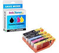 Compatible PGI-550PGBKXL / CLI-551XL Multipack Set Of 5 High Capacity Ink Cartridges (PGI-550XL /CLI-551XLBK/C/M/Y)