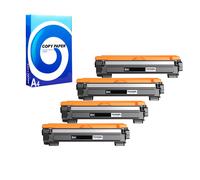 Compatible Quad Pack Brother TN1050XL Black Extra High Capacity Toner Cartridges + Free Paper