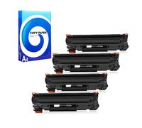 Compatible Quad Pack HP 79A Black Laser Toner Cartridges + Free Paper