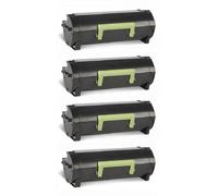 Compatible Quad Pack Lexmark 512H (51F2H00) Black High Capacity Laser Toner Cartridges