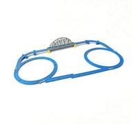 Compatible Railway Track Expansion Set | Layout Design, Track Set with Interlocking Sections, for Playroom, Kids, young children, Blue Track Combo 3