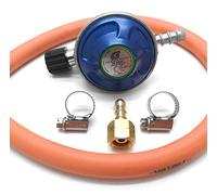 Compatible Replacement Gas 7/16 Canister Regulator hose & 1/4 bsp connector
