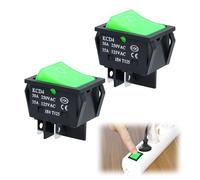 Compatible/Replacement Green Power Switch Rocker Switch for Numatic Green Power Switches Turn On/Off Button for Numatic 'Henry', Hetty, James, George, and Other Hoover Rocker Style Vacuum Cleaners