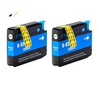 Compatible Replacement Ink Cartridge Compatible With 932XL 933XL Compatible With OfficeJet 6100 6600 6700 7110 7510 7600 Printers(2 PCS CYAN)