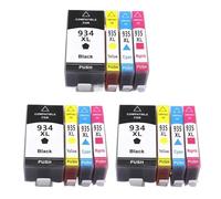 Compatible Replacement Ink Cartridges Compatible With HP934 935XL 934XL Compatible With Officejet Pro 6230 6830 6835 6812 6815 6820 Color Printer(3SET 12PCS)