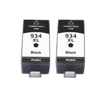 Compatible Replacement Ink Cartridges Compatible With HP934 935XL 934XL Compatible With Officejet Pro 6230 6830 6835 6812 6815 6820 Color Printer(2PCS BLACK)