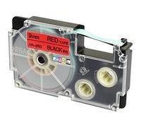 Compatible Ribbon Label Tape XR-9RD XR-9RBlack on Red 9mm x 8m Replacement for Casio KL-60 70E 100 100E 120 200 200E 300 750 780 820 2000 7000 7200 7400 8100 8200 P1000 C500 CW-L300 Label