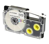 Compatible Ribbon Label Tape XR-9WE XR-9WE1 Black on White 9mm x 8m Replacement for Casio KL-60 70E 100 100E 120 200 200E 300 750 780 820 2000 7000 7200 7400 8100 8200 P1000 C500 CW-L300 Label